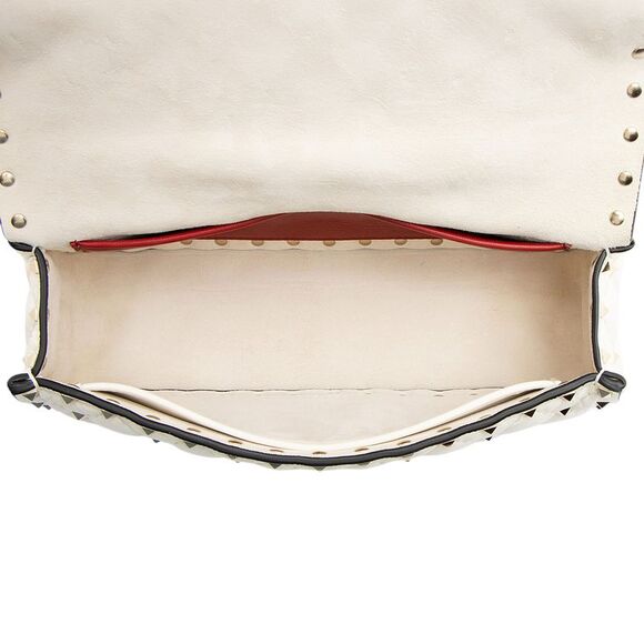 Valentino Calfskin Rockstud Spike Up Top Handle - Picture 6 of 12